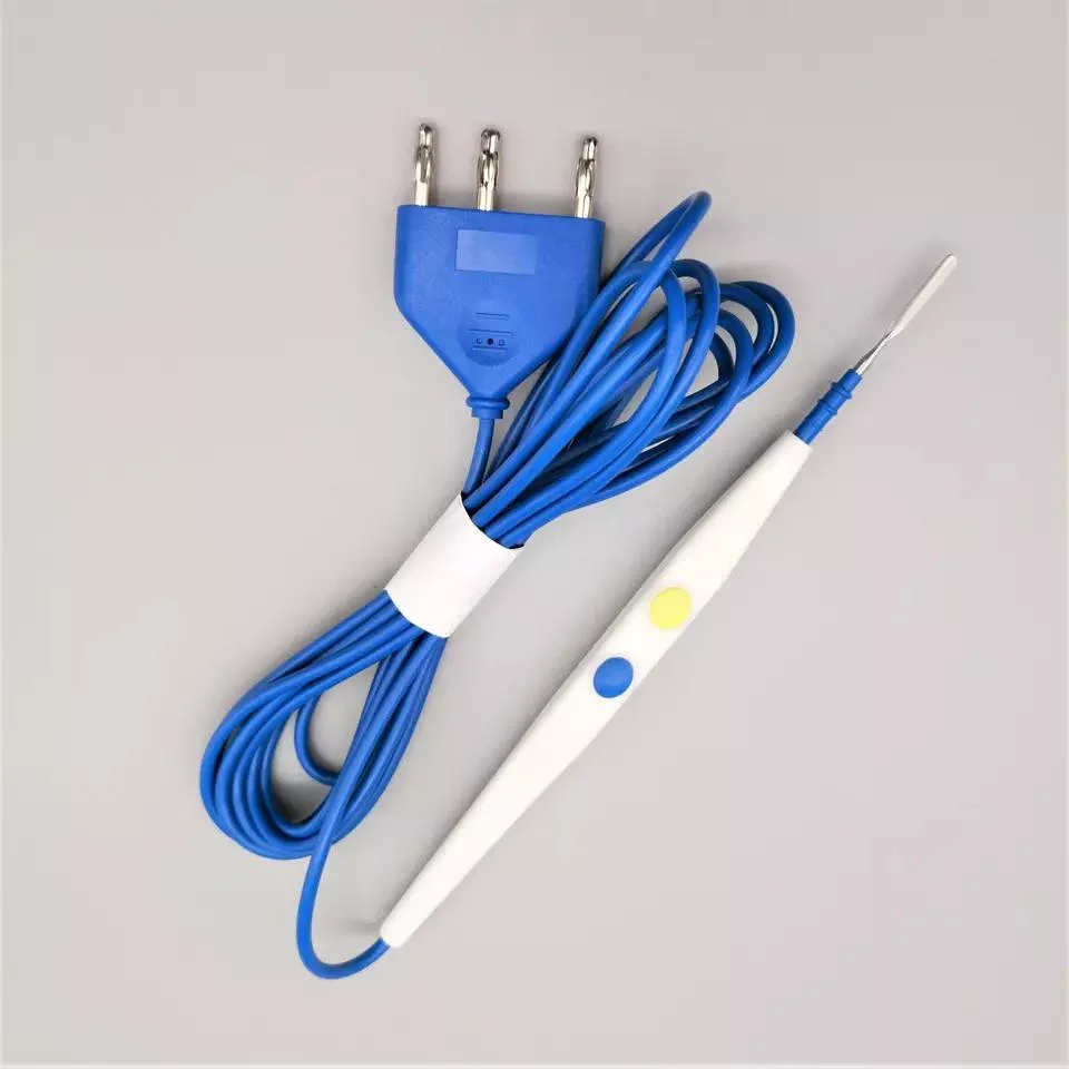 Disposable Medical Coagulation Cutting Esu Surgical Electrode Electrosurgical Pencil