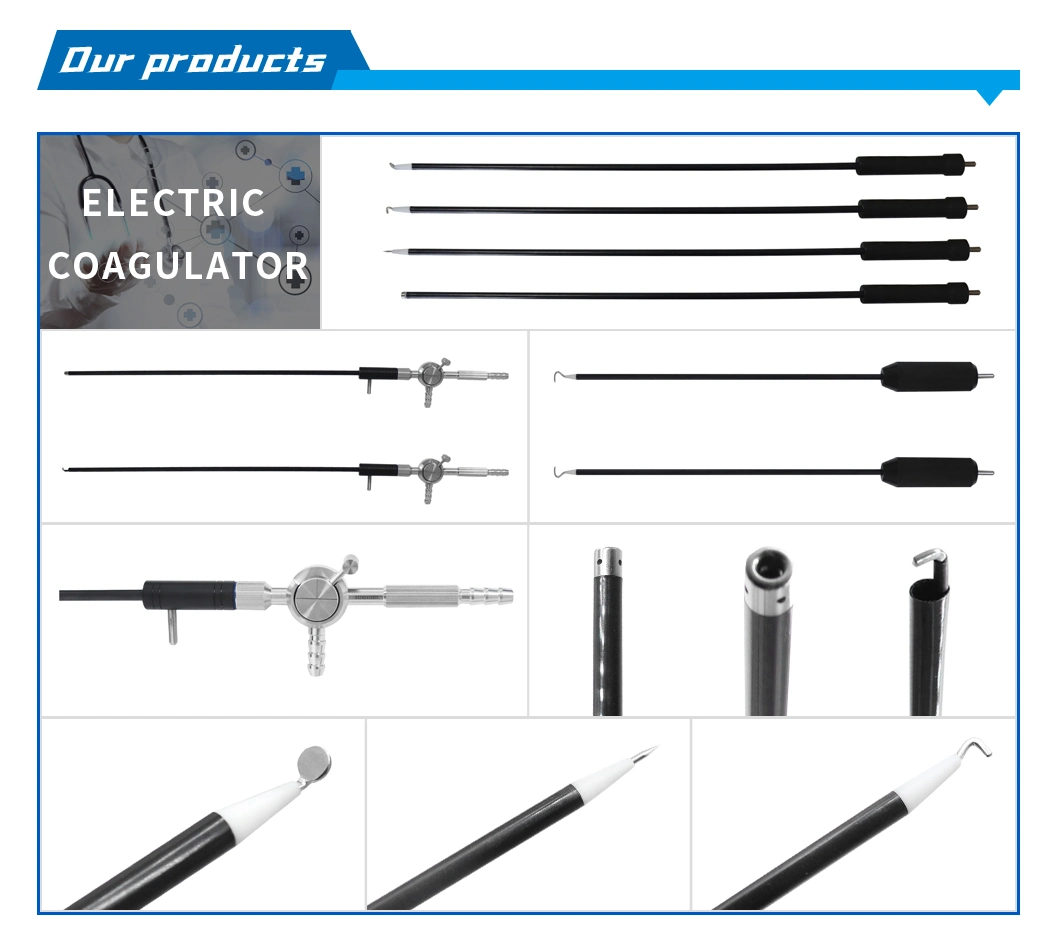 Best Sales Laparoscopic Medical Surgical Instruments of Hf Monopolar Electrode Electric Coagulator L Hook Electrode Electric Coagulator C Hook Knife